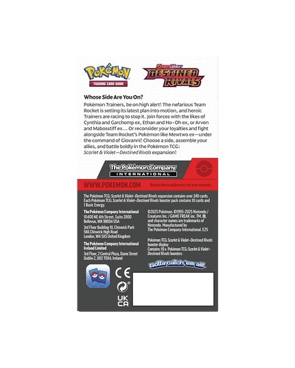 Pokémon TCG: Scarlet & Violet—Destined Rivals Booster Display (18 Booster Packs)