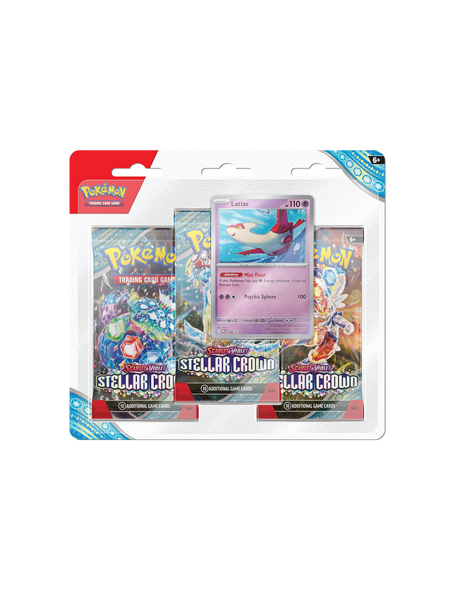 Pokémon TCG: Scarlet & Violet—Stellar Crown 3-Pack Blister (Latias/Tinkaton Promo)