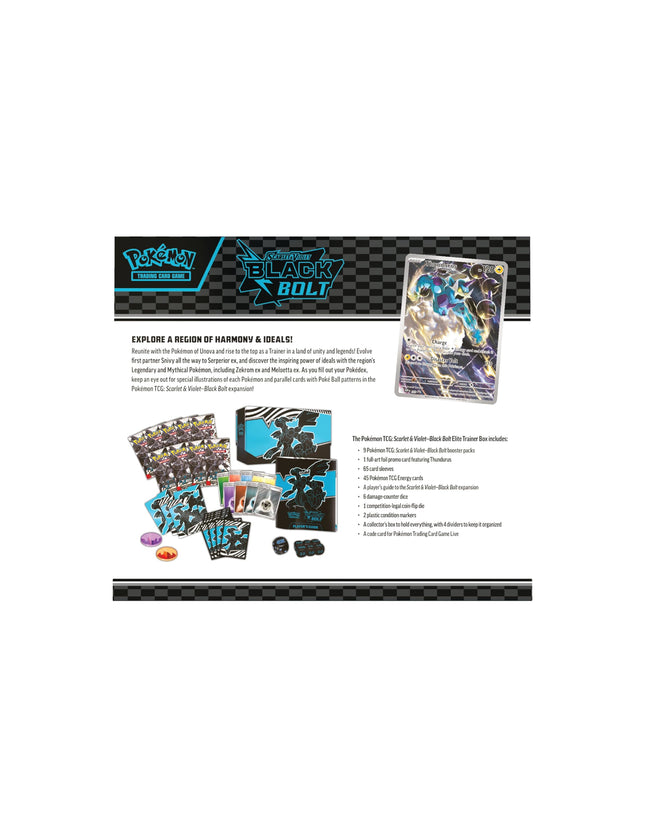 Pokémon TCG: Scarlet & Violet—Black Bolt Elite Trainer Box (ETB)