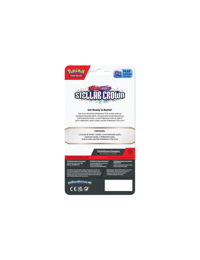 Pokémon TCG Stellar Crown Checklane Blister Pack