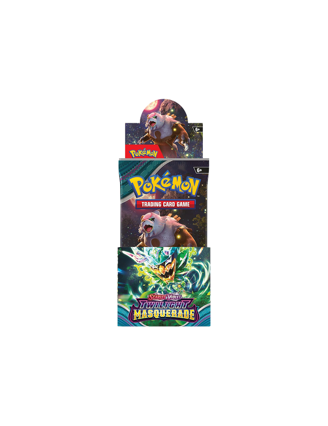 Pokémon TCG: Scarlet & Violet—Twilight Masquerade Half Booster Box (18 Packs)