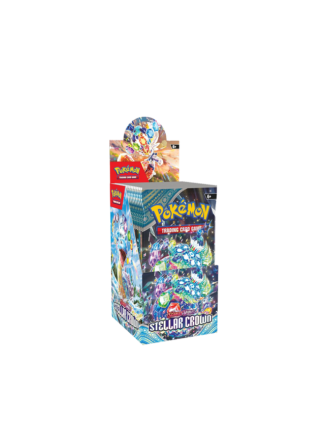 Pokémon TCG: Scarlet & Violet—Stellar Crown Half Booster Box (18 Packs)