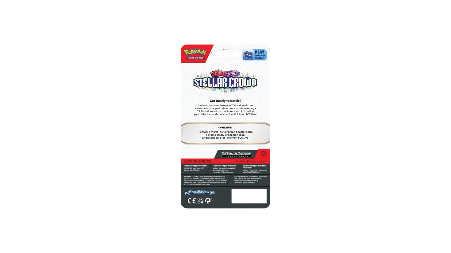 Pokémon TCG Stellar Crown Checklane Blister Pack